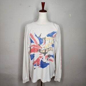 DAYDREAMER Sex Pistols Anarchy in the UK Long Sleeve Oversized Tee Size Small